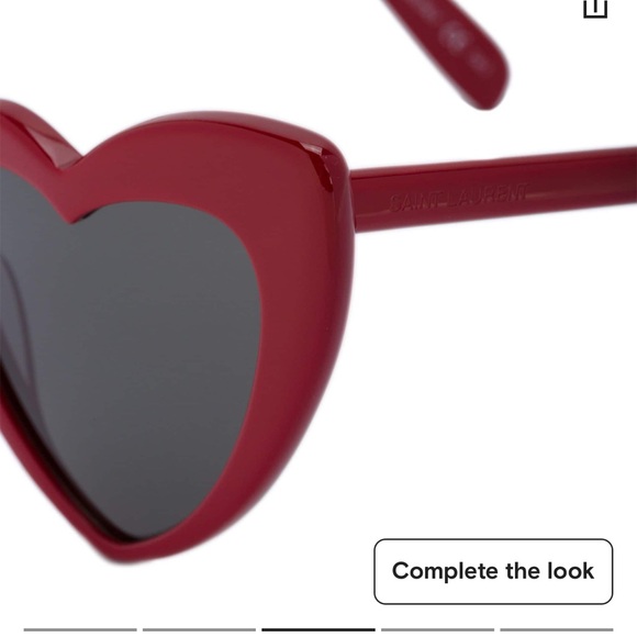 Saint Laurent New Wave Heart LouLou Sunglasses - Picture 11 of 14